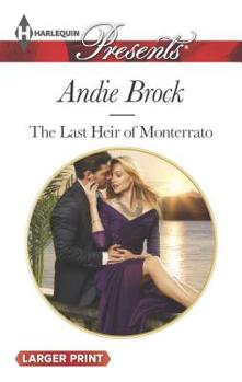 Paperback The Last Heir of Monterrato [Large Print] Book