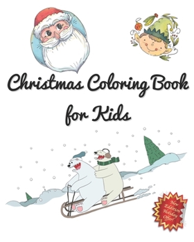 Paperback Christmas Coloring Book for Kids Book