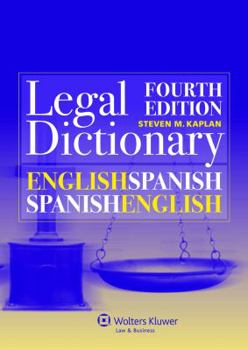 Hardcover English-Spanish and Spanish/English Legal Dictionary Book