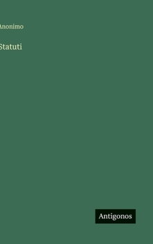 Hardcover Statuti [Italian] Book
