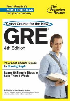 Paperback Crash Course for the New GRE Book