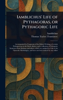 Hardcover Iamblichus' Life of Pythagoras, or Pythagoric Life Book