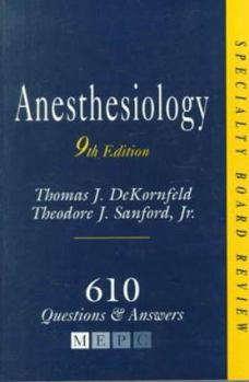 Paperback Specialty Board Review: Anesthesiology (Mepc) Book