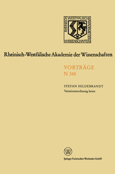 Paperback Variationsrechnung heute [German] Book