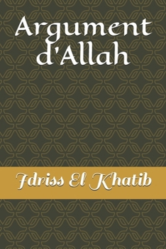 Paperback Argument d'Allah [French] Book