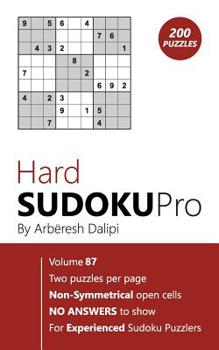 Paperback Hard Sudoku Pro: Book for Experienced Puzzlers (200 puzzles) Vol. 87 Book