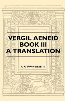 Paperback Vergil Aeneid, Book III - A Translation Book