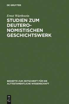 Hardcover Studien zum Deuteronomistischen Geschichtswerk [German] Book