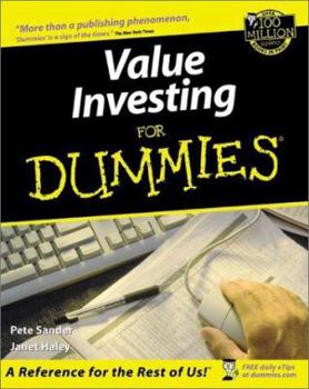 Paperback Value Investing for Dummies? Book