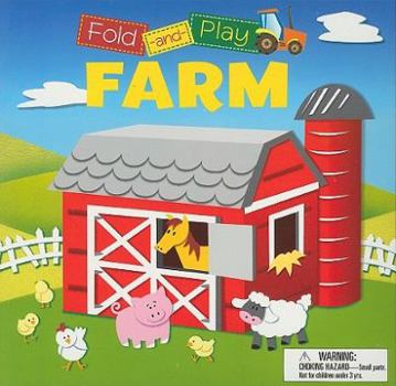 Paperback Fold and Play: Farm Book