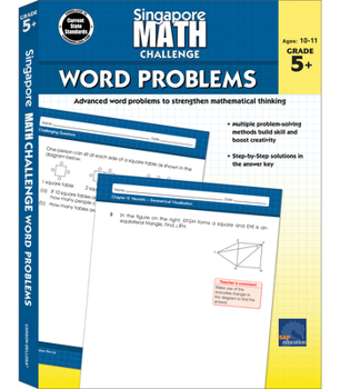 Paperback Singapore Math Challenge Word Problems, Grades 5 - 8: Volume 4 Book