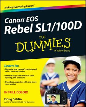 Paperback Canon EOS Rebel Sl1/100d for Dummies Book