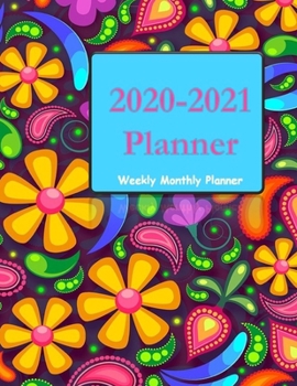 Paperback 2020- 2021 Planner Journal: Two Year 220-2021 Weekly Monthly planner with Month tab Book