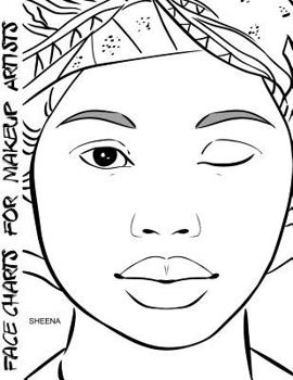 Paperback Face Charts for Makeup Artists Sheena Book