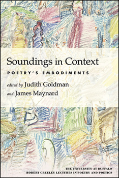 Hardcover Soundings in Context: Poetry's Embodiments Book