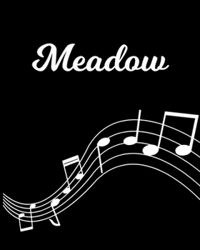 Paperback Meadow: Sheet Music Note Manuscript Notebook Paper - Personalized Custom First Name Initial M - Musician Composer Instrument C Book