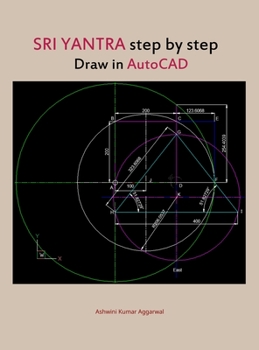 Hardcover Sri Yantra step by step draw in AutoCAD Book