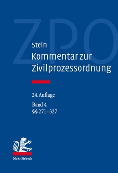 Hardcover Kommentar Zur Zivilprozessordnung: Band 4 [German] Book