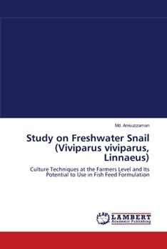 Paperback Study on Freshwater Snail (Viviparus viviparus, Linnaeus) Book