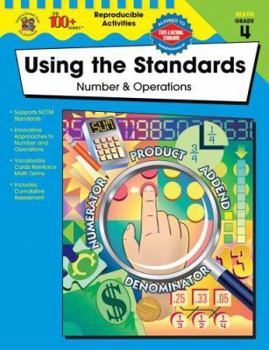 Paperback Using the Standards - Number & Operations, Grade 4 Book