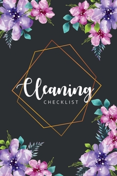 Paperback Cleaning checklist: Housekeeping Checklist Household Chores List, Cleaning Routine Weekly Organizing Planner Family Keeping Home Organize Book