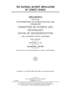 The national security implications of climate change