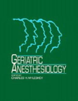 Hardcover Geriatric Anesthesiology Book