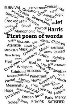 Paperback First Poem of Words Book