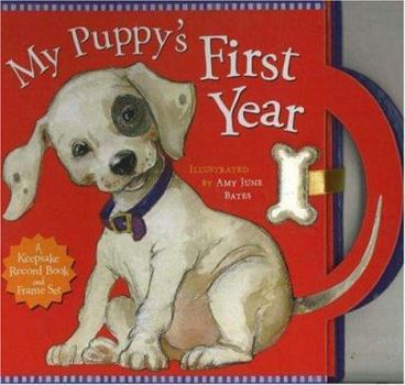 Hardcover My Puppy's First Year [With Frame] Book