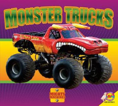 Paperback Monster Trucks (Av2 Let's Read! Mighty Machines) Book