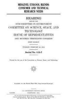 Paperback Mid-level ethanol blends: consumer and technical research needs Book