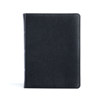 Leather Bound CSB Pastor's Bible, Verse-By-Verse Edition, Holman Handcrafted Collection, Black Premium Goatskin Book