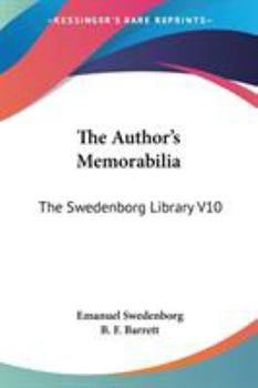 Paperback The Author's Memorabilia: The Swedenborg Library V10 Book