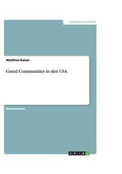 Paperback Gated Communities in den USA [German] Book