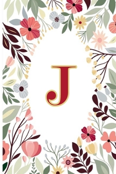 J: Cute Initial Monogram Letter J Notebook