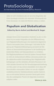 Paperback Populism and Globalization: ProtoSociology Volume 37 Book