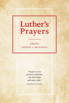 Paperback Luthers Prayers Book