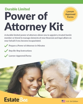 Paperback Durable Limited Power of Attorney Kit: Make Your Own Power of Attorney in Minutes Book