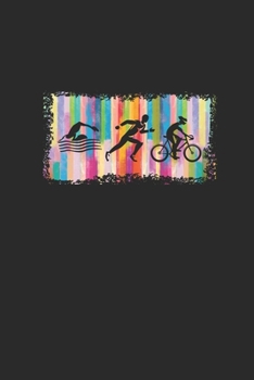 Triathlon Colorsplash: Triathlon Notebook, Graph Paper (6 x 9 - 120 pages) Sports and Recreations Themed Notebook for Daily Journal, Diary, and Gift