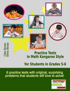 Paperback Practice Tests in Math Kangaroo Style for Students in Grades 5-6 Book