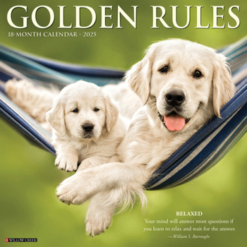 Unknown Binding Golden Rules 2025 12 X 12 Wall Calendar Book