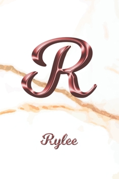 Rylee: Sketchbook | Blank Imaginative Sketch Book Paper | Letter R Rose Gold White Marble Pink Effect Cover | Teach & Practice Drawing for Experienced ... Doodle Pad | Create, Imagine & Learn to Draw
