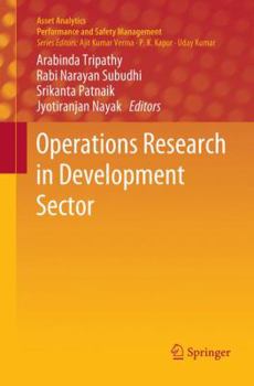 Paperback Operations Research in Development Sector Book