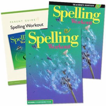 Paperback Spelling Workout Homeschool Bundle Level E Copyright 2002 [With Parent Guide and Teacher's Guide] Book