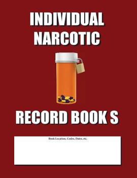 Paperback Individual Narcotic Record Book S: Slim Size - Burgundy Cover Book