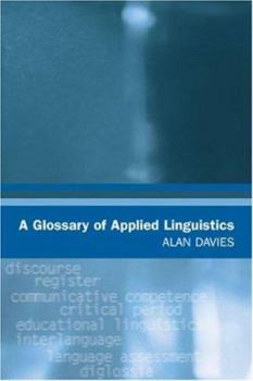 Paperback A Glossary of Applied Linguistics Book