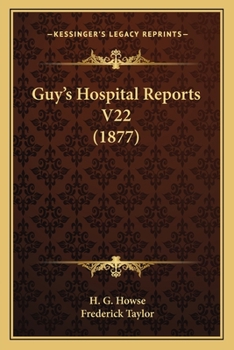 Paperback Guy's Hospital Reports V22 (1877) Book