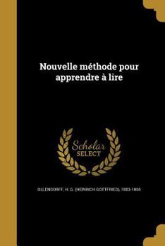 Paperback Nouvelle méthode pour apprendre à lire [French] Book