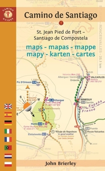 Paperback Camino de Santiago Maps - Mapas - Mappe - Mapy - Karten - Cartes: St. Jean Pied de Port - Santiago de Compostela Book