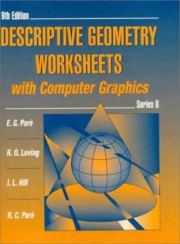 Paperback Descriptive Geometry Worksheets with Computer Graphics, Series B Book